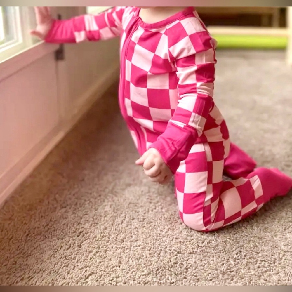 Rose Bamboo baby onesie